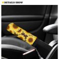 Forchrinse Red Ladybug Daisy 2-piece Auto Handbrake Cover Car Gear Shift Stick Protector Universal Fit For Most Of Vehicles