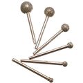Preamer 12 Pcs 1 8 Shank Diamond Tipped Coated Mount Point Rotary Grinding Head Jewelry Lapidary Burr 4-12mm