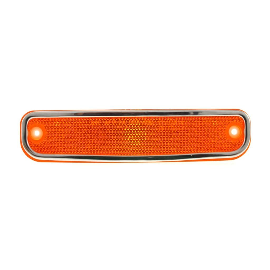 Side Marker Lights For Gmc K1500 Suburban 1978 1979 1980 Driver And Passenger Pair Amber Lens With Chrome Trim Replacement