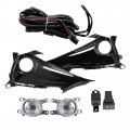 2-pack Clear Fog Light Assembly With Bulbs Switch Wiring Kit Replacement For 2019-2021 Corolla Hatchback