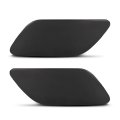 Front Bumper Headlight Washer Cover Cap Left Right For Audi A6 C7 2012-2017 4g0955275 4g0955276 Black Pc Plastic 
