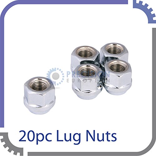 20pcs Chrome Open End Lug Nuts 7 16 In X20 Threads 0 81 Length Cone Seat 19mm 3 4 Hex For Buick Chevrolet Pontiac Oldsmobile