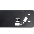 Front License Plate Bracket For Lexus Is300 Is350 2021 2022 2023 Replacement Lx1068154 5211453420 Black Standard Style Plastic 
