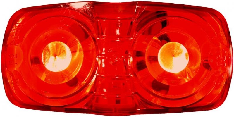 Peterson Mfg V38r Led Marker Clearance Pc Double Bulls-eye