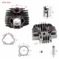 47mm Cylinder Head Piston Gasket Repair Rebuild Kit For Yamaha Big Wheel 80 Bw80 Y-zinger Pw80 Gtmotor G80t Loncin Py80 Lx80py