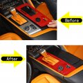 Sekhyna Gear Shift Panel Cover Trim Abs 1pcs Compatible With Corvette C7 Stingray 2014-2019 Center Console Frame Molding