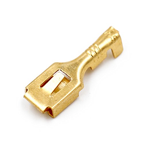 Baomain Female Spade Quick Splice Crimp Terminals 6 3mm Connector Non