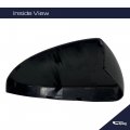 Spieg Driver Side Mirror Cover Cap Housing Replacement For Hyundai Tucson 2016-2020 Without Signal Paintable Glossy Black Lh