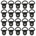 Secosautoparts New 20 Pcs Black D Shape Tie Down Anchors Ring For Car Truck Trailers Rv Boats