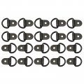 Secosautoparts New 20 Pcs Black D Shape Tie Down Anchors Ring For Car Truck Trailers Rv Boats