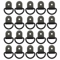 Secosautoparts New 20 Pcs Black D Shape Tie Down Anchors Ring For Car Truck Trailers Rv Boats