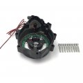 Httmt Mt056a-d Blue Led Stator Engine Cover See Through Compatible With 06 Yzf-r6s 03-06 Yzf-r6 Black