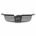Ni1200214 Factory Style Front Bumper Grill Grille Assembly With Argent Moulding Compatible Nissan Sentra Base S 2004-2005 Black