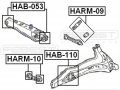 52393sr3004 Arm Bushing Rear Rod Kit For Honda Febest