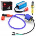 5pin Ac Cdi Ignition Coil And 10mm Spark Plug For 70cc 90cc 110cc Atv Dirt Bike