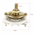 Uxcell 2p4t 2 Pole 4 Position 1 Deck Band Channel Rotary Switch Selector With Knob