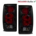 Amerilite Black Smoke Replacement Brake Tail Lights Set For 89-95 Toyota Pickup Passenger And Driver Side