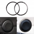 Nvcnx Real Premium Carbon Fiber Car Door Speaker Ring Cover Interior Trim Compatible With Bmw 3 Series E90 E92 E93 325i 328i