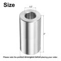 10pcs Stainless Steel Spacer 2 In Bore X 1 Od Length Round Metal Screw Bushing Plain Finish For M12 Screws Bolts And Rods