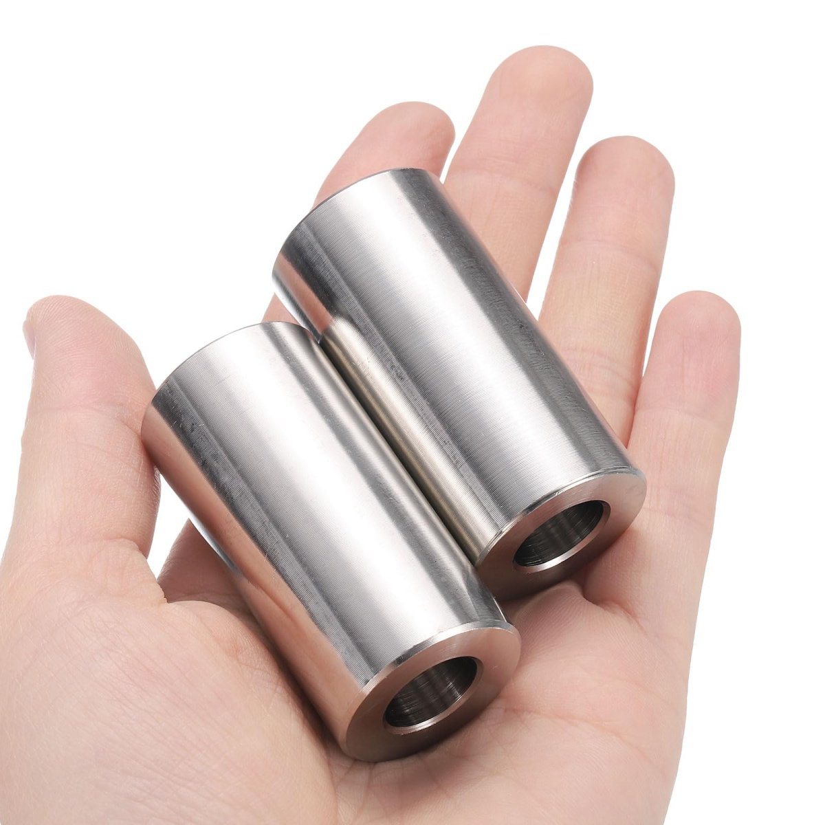 10pcs Stainless Steel Spacer 2 In Bore X 1 Od Length Round Metal Screw Bushing Plain Finish For M12 Screws Bolts And Rods