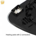 Uxcell Car Left Driver Side Heated Mirror Glass Replacement W Backing Plate For Volkswagen Tiguan 2009-2017