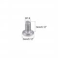 Uxcell M1 6x3mm Machine Screws Pan Phillips Cross Head Screw 304 Stainless Steel Fasteners Bolts 50pcs
