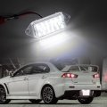 Nslumo Lancer Led License Plate Light Number Lamp For Mitsubishi Evo X 2003-2017 Super Bright Canbus Error Free 12v Rear Tag