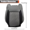 Front Driver And Passenger Side Top Lean Back Gray-black Cloth Seat Cover Replacement For Tundra 2014-2021