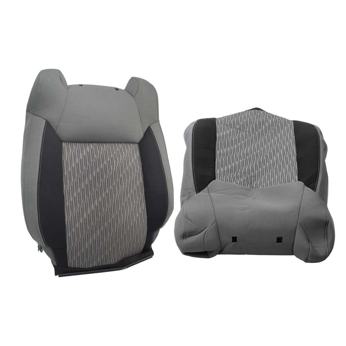 Front Driver And Passenger Side Top Lean Back Gray-black Cloth Seat Cover Replacement For Tundra 2014-2021