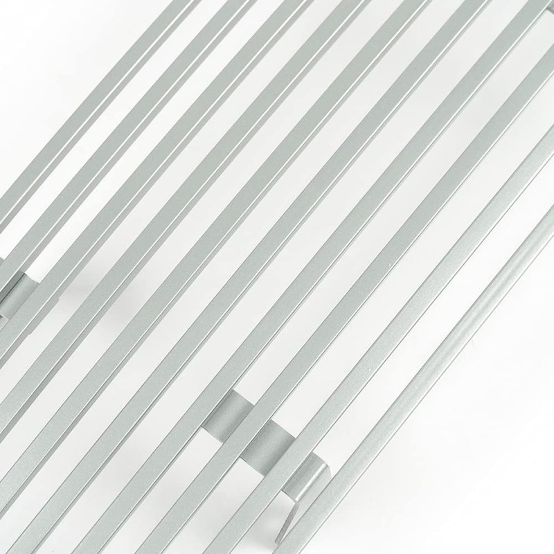 Front Upper Bumper Chrome Billet Grille For 2009-2014 Nissan Maxima Silver