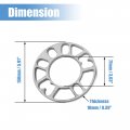 Uxcell 4pcs 10x150mm Wheel Spacers Aluminum Alloy Wheeling Hubcentric Ring Hub Spacer Universal For Car