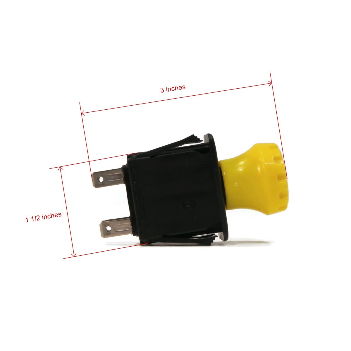 Pto Switch For Exmark Lz22kc603 Lz22kc604 Lz22lka523 Lz22lka604 Lz23ka604 5 Terminal 2 Position Push Pull Yellow Knob Snap