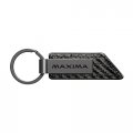 Ipick Image Compatible With Gunmetal Metal Plate Carbon Fiber Texture Leather Key Chain For Nissan Maxima