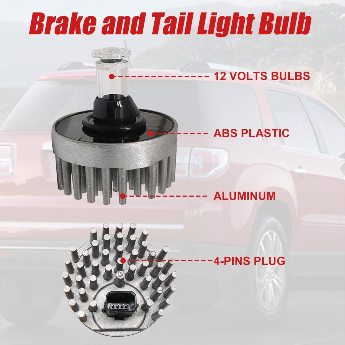 Tail Light For Gmc Acadia 2013 2014 2015 2016 And Limited 2017 Rear Brake Taillights 13582912 19433735
