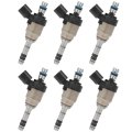 6pcs Fuel Injectors Compatible For 2012-2014 Hyundai Azera Genesis 2013 Coupe Santa Fe 2014 Kia Cadenza Fj1143 