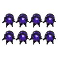 8 Pack Universal Chrome Crown Tire Valve Stem Caps Bling Handmade Crystal Rhinestone Car Tires Stems Covers For Cars Suvs Bike