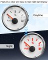 Boat Fuel Level Gauge 73-10 Ohms Empty-full For Marine Car Rv Yacht Motorcycle Automotive 52mm 9-32vdc White