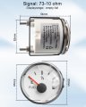 Boat Fuel Level Gauge 73-10 Ohms Empty-full For Marine Car Rv Yacht Motorcycle Automotive 52mm 9-32vdc White
