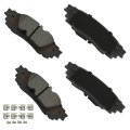 Rear D1879 Metal 4pcs W Hardware Disc Brake Pad Set 