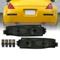 Rear Bumper Smoke Lens Reverse And Turn Signal Light Set With 4 Led Bulbs For 2003 To 2009 Nissan 350z Z33 Nismo Left Right 