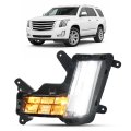 Left Fog Light For 2015 2020 Cadillac Escalade And Esv Replacement 84575579 Gm2530138 Halogen Turn Signal Led Drl Clear Lens Lh 