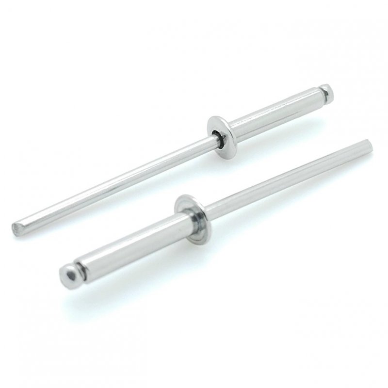 304 Stainless Steel Blind Rivets 1 8 In Diameter X 2 Grip Bcp167 100 Pack Domed Head For Corrosive Environments