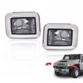G-plus Front Clear Chrome Parking Signal Light Set Compatible With 2003-2008 H2 Hummer 2005-2008 Sut 844176005571