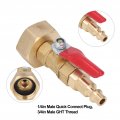 Oukens Brass Winterize Blowout Adapter 1 4in Quick Connect Plug And 3 Ght Thread Wintering Fitting Fit For Rv Yachts Internal