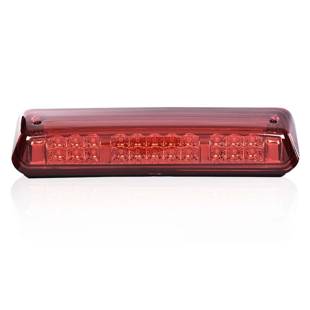 Rear Third Brake Light Led Tail For Ford F150 Lobo 2004 2008 Lincoln Mark Lt 2006 Explorer Sport Trac 2007 2010 Red Lens Chrome