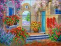 Floral Ceramic Tile Backsplash Simply Southwest By Mikki Senkarik Art Kichen Bathroom Shower Murala 17 In X 12 75 On 4 25 Tiles 