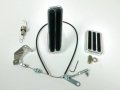 Billet Aluminum Gas Brake Pedal 36 Throttle Cable Floor Mount Kit 