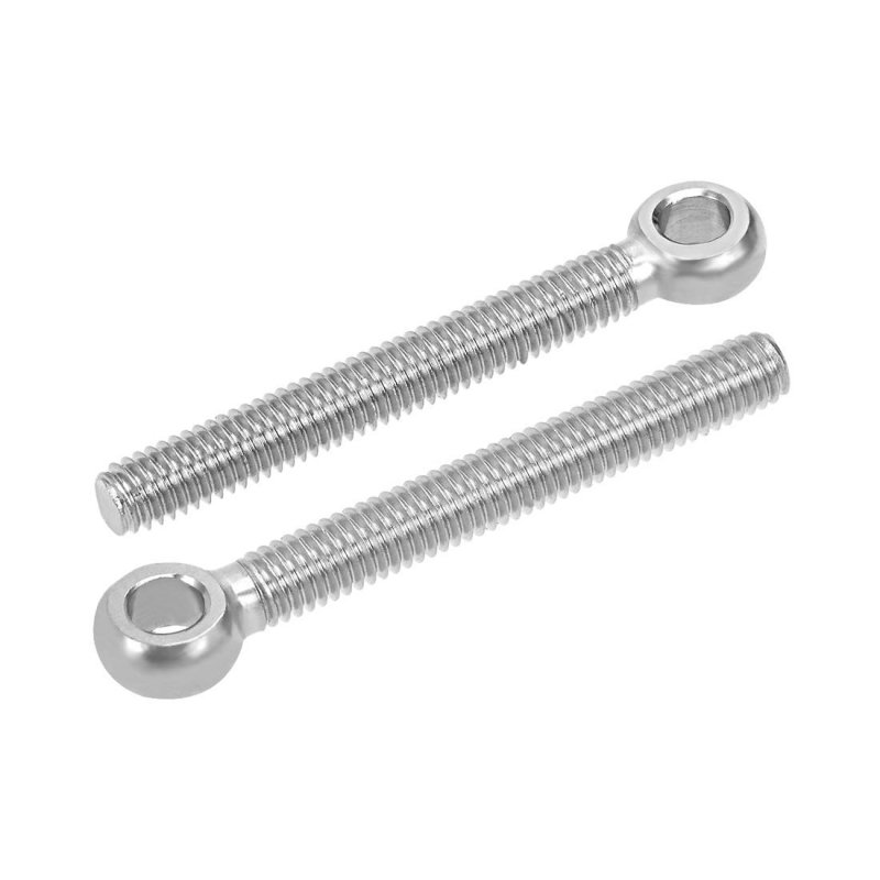 M6 X 50mm 304 Stainless Steel Machine Shoulder Lift Eye Bolt Device 4pcs