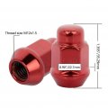 Ocpty 12x1 5 Wheel Lug Nuts 20pcs Closed Red Nut 1 395 0 9 Oem Factory Replacement For Acura Honda Hyundai Mazda Scion Toyota