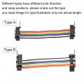 Uxcell Idc Rainbow Wire Flat Ribbon Cable 16p A-type Fc Fc Connector 2 54mm Pitch 1m 39 3inch Length